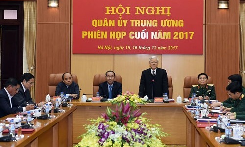 Quân ủy Trung ương tổ chức Hội nghị phiên cuối năm 2017