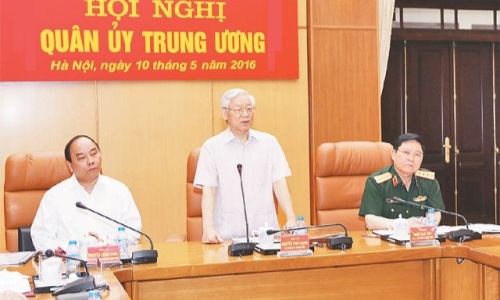 Công bố quyết định của Bộ Chính trị chỉ định Quân ủy Trung ương, nhiệm kỳ 2015-2020