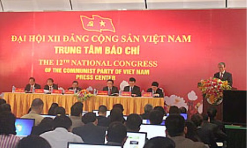 Họp báo trong nước và quốc tế về Đại hội đại biểu toàn quốc lần thứ XII Đảng Cộng sản Việt Nam