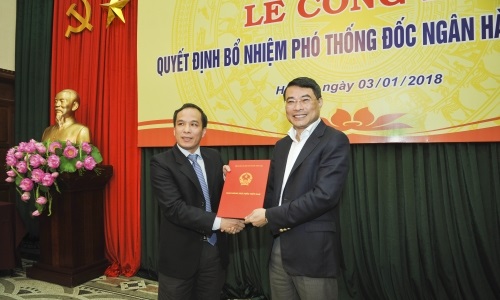 Đồng chí Đoàn Thái Sơn được bổ nhiệm giữ chức Phó Thống đốc Ngân hàng Nhà nước