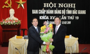 Đồng chí Bùi Văn Hải được bầu giữ chức vụ Bí thư Tỉnh ủy Bắc Giang