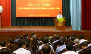 Khai giảng Lớp bồi dưỡng phó bí thư cấp ủy cấp huyện và tương đương