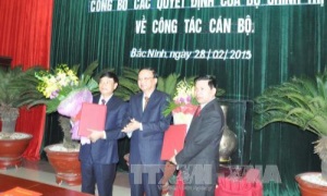 Trao quyết định của Bộ Chính trị về nhân sự tỉnh Bắc Ninh