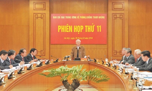 Phiên họp thứ 11, Ban Chỉ đạo Trung ương về phòng, chống tham nhũng