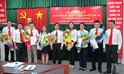 VietinBank Chi nhánh 11, TP. Hồ Chí Minh bổ nhiệm và luân chuyển cán bộ