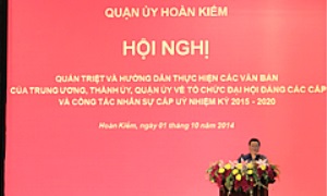 Quận ủy Hoàn Kiếm quán triệt, hướng dẫn nội dung các văn bản tổ chức đại hội đảng các cấp