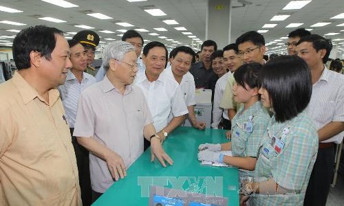 Tổng Bí thư Nguyễn Phú Trọng thăm, làm việc tại tỉnh Bắc Ninh