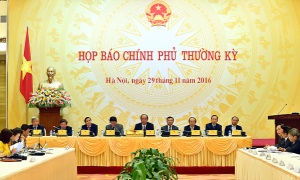 Họp báo Chính phủ thường kỳ tháng 11-2016