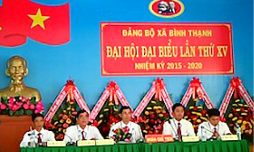 Đại hội Đảng bộ xã Bình Thạnh thực hiện thí điểm trực tiếp bầu ban thường vụ, bí thư, phó bí thư