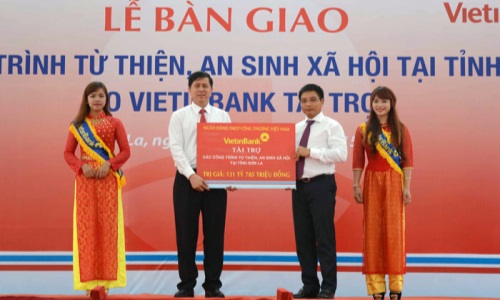 VietinBank bàn giao các công trình từ thiện, an sinh xã hội tại Sơn La