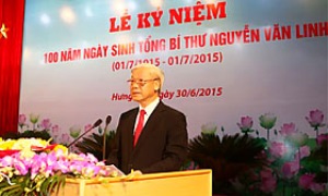 Lễ Kỷ niệm 100 năm Ngày sinh Tổng Bí thư Nguyễn Văn Linh