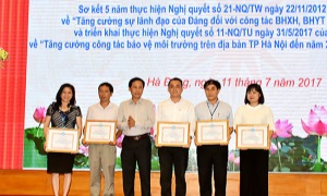 Quận ủy Hà Đông sơ kết thực hiện nghị quyết của Bộ Chính trị về tăng cường sự lãnh đạo của Đảng đối với công tác bảo hiểm xã hội, bảo hiểm y tế