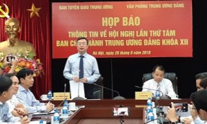 Hội nghị lần thứ tám Ban Chấp hành Trung ương Đảng khóa XII sẽ diễn ra từ ngày 2-10