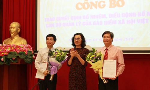 Bảo hiểm xã hội Việt Nam điều động, bổ nhiệm 7 cán bộ quản lý