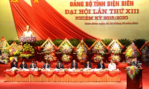 Đồng chí Tô Huy Rứa dự và chỉ đạo Đại hội đại biểu Đảng bộ tỉnh Điện Biên lần thứ XIII