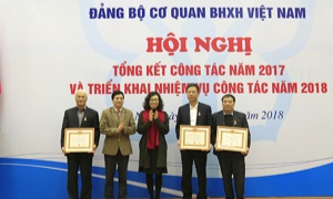 Đảng bộ cơ quan BHXH Việt Nam tổng kết công tác năm 2017 và triển khai nhiệm vụ năm 2018