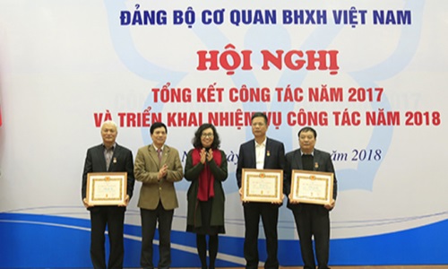 Đảng bộ cơ quan BHXH Việt Nam tổng kết công tác năm 2017 và triển khai nhiệm vụ năm 2018