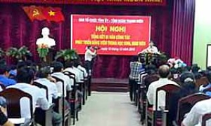 Phát triển đảng viên trong học sinh, sinh viên ở Đảng bộ Bình Thuận