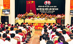 Kết quả đại hội đảng bộ cấp trên cơ sở nhiệm kỳ 2015-2020 ở Nghệ An
