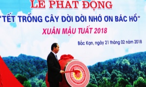 Chủ tịch nước phát động và tham gia 'Tết trồng cây đời đời nhớ ơn Bác Hồ' Xuân Mậu Tuất