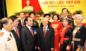 Tổng Bí thư Nguyễn Phú Trọng dự và chỉ đạo Đại hội đại biểu Đảng bộ tỉnh Tuyên Quang lần thứ XVI