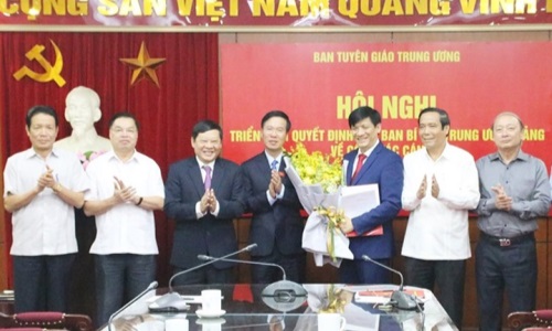 Đồng chí Nguyễn Thanh Long được điều động, bổ nhiệm giữ chức Phó Trưởng Ban Tuyên giáo Trung ương