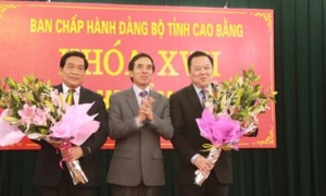 Đồng chí Nguyễn Hoàng Anh được bầu giữ chức Bí thư Tỉnh ủy Cao Bằng nhiệm kỳ 2010 - 2015