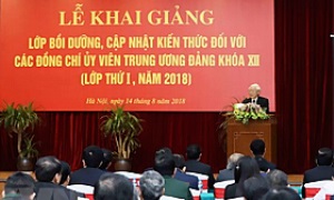 Phát biểu của Tổng Bí thư Nguyễn Phú Trọng tại lớp bồi dưỡng, cập nhật kiến thức đối với Ủy viên Trung ương Đảng