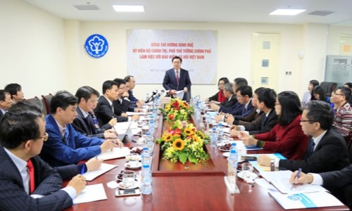 Phó Thủ tướng Chính phủ Vương Đình Huệ làm việc với Bảo hiểm xã hội Việt Nam