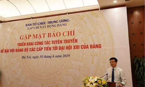 Tạp chí Xây dựng Đảng (Ban Tổ chức Trung ương) tổ chức gặp mặt báo chí triển khai công tác tuyên truyền về đại hội đảng bộ các cấp tiến tới Đại hội XIII của Đảng.