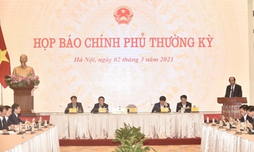 Họp báo Chính phủ thường kỳ tháng 2-2021