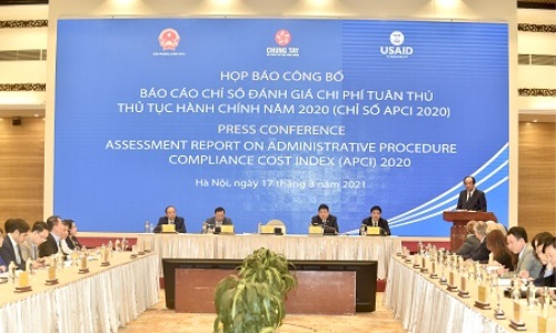 Họp báo công bố Báo cáo Chỉ số đánh giá chi phí tuân thủ thủ tục hành chính (APCI) năm 2020