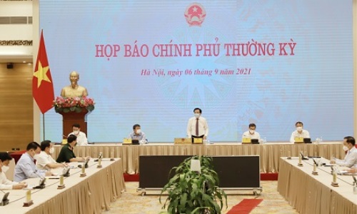 Họp báo Chính phủ thường kỳ tháng 8-2021