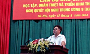 Đảng ủy Khối các trường đại học và cao đẳng Hà Nội: Quán triệt và thông qua Chương trình hành động thực hiện Nghị quyết Trung ương 9 (khóa XI)