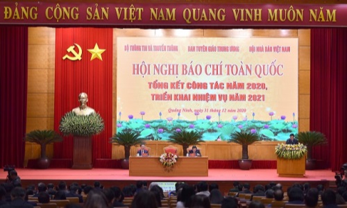 Hội nghị Báo chí toàn quốc tổng kết công tác năm 2020, triển khai nhiệm vụ năm 2021