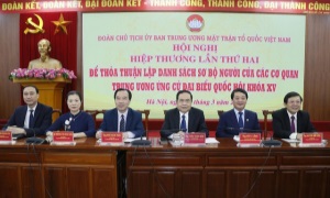 205 người được khối Trung ương tín nhiệm giới thiệu ứng cử đại biểu Quốc hội khóa XV