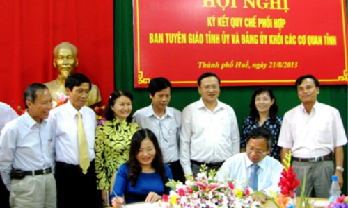 Năm nhiệm vụ của Ngành Tổ chức xây dựng Đảng Thừa Thiên  Huế