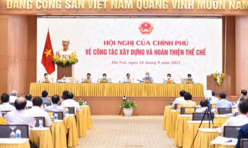 Thủ tướng Phạm Minh Chính chủ trì Hội nghị toàn quốc về xây dựng và hoàn thiện thể chế