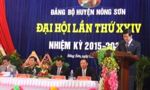 Đại hội đại biểu Đảng bộ huyện Nông Sơn (Quảng Nam) lần thứ XXIV, nhiệm kỳ 2015-2020