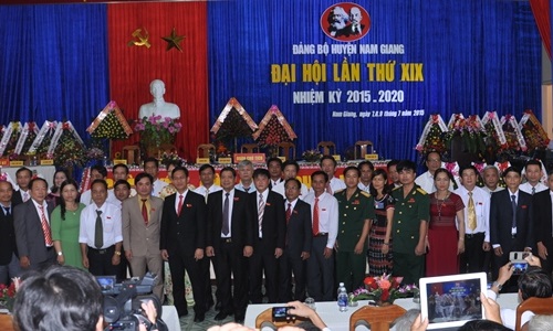 Đại hội đại biểu Đảng bộ huyện Nam Giang (Quảng Nam) lần thứ XIX, nhiệm kỳ 2015-2020