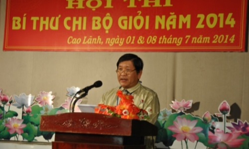 Hội thi Bí thư chi bộ giỏi Đảng bộ Khối các cơ quan tỉnh Đồng Tháp năm 2014