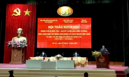 Hội thảo khoa học "Đồng chí Lê Đức Thọ - người cộng sản kiên cường, nhà lãnh đạo tài năng của Đảng và cách mạng Việt Nam"