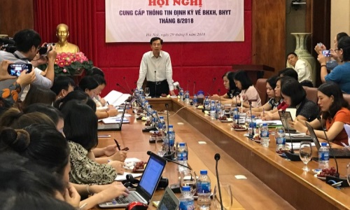 Hội nghị cung cấp thông tin định kỳ về BHXH, BHYT tháng 8-2018