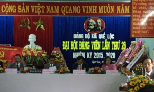 Đại hội Đảng bộ xã Quế Lộc (huyện Nông Sơn, tỉnh Quảng Nam) nhiệm kỳ 2015-2020