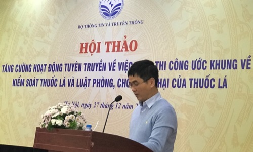 Tăng cường hoạt động tuyên truyền về việc thực thi Công ước khung về kiểm soát thuốc lá và Luật Phòng, chống tác hại của thuốc lá