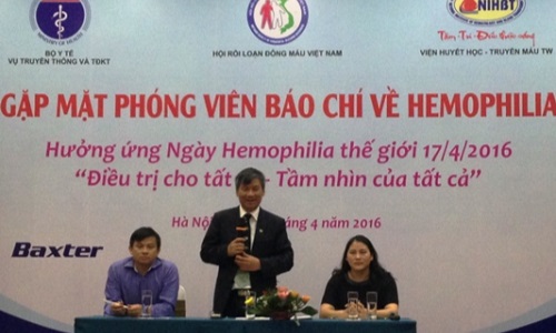 Ngày Hemophilia Thế giới 17-4-2016: Thông điệp "Điều trị cho tất cả - Tầm nhìn của tất cả"