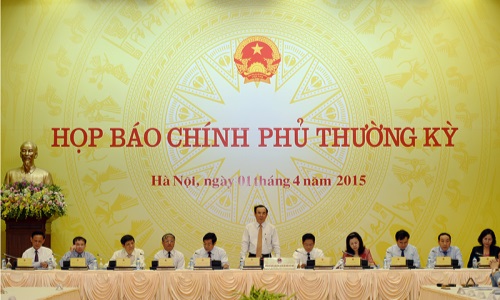 Họp báo Chính phủ thường kỳ tháng 3-2015