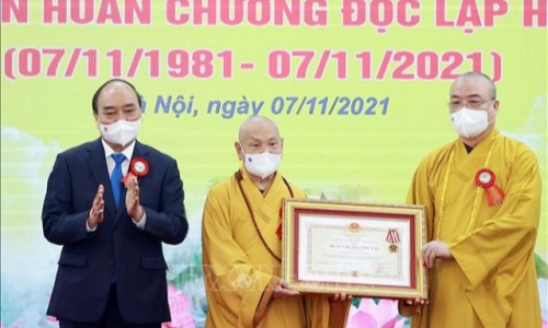 Chủ tịch nước: Giáo hội Phật giáo Việt Nam tăng cường xây dựng khối đại đoàn kết toàn dân tộc