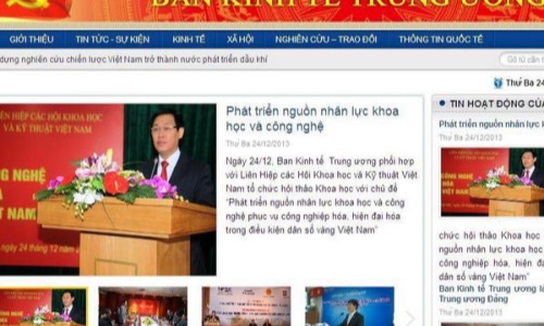 Ban Kinh tế Trung ương ra mắt Trang thông tin điện tử tổng hợp