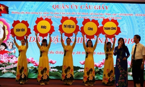 Quận ủy Cầu Giấy (TP. Hà Nội) tổ chức Hội thi “Dân vận khéo” năm 2019